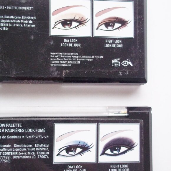 2 NYX Eyeshadow Palettes Smokey & Natural NEW - Picture 3 of 4